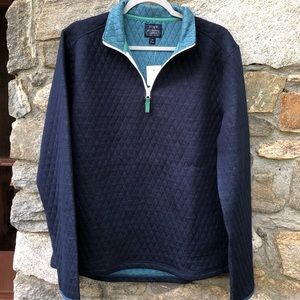 J Crew Authentic Quilted Fleece 1/4 zip NWT